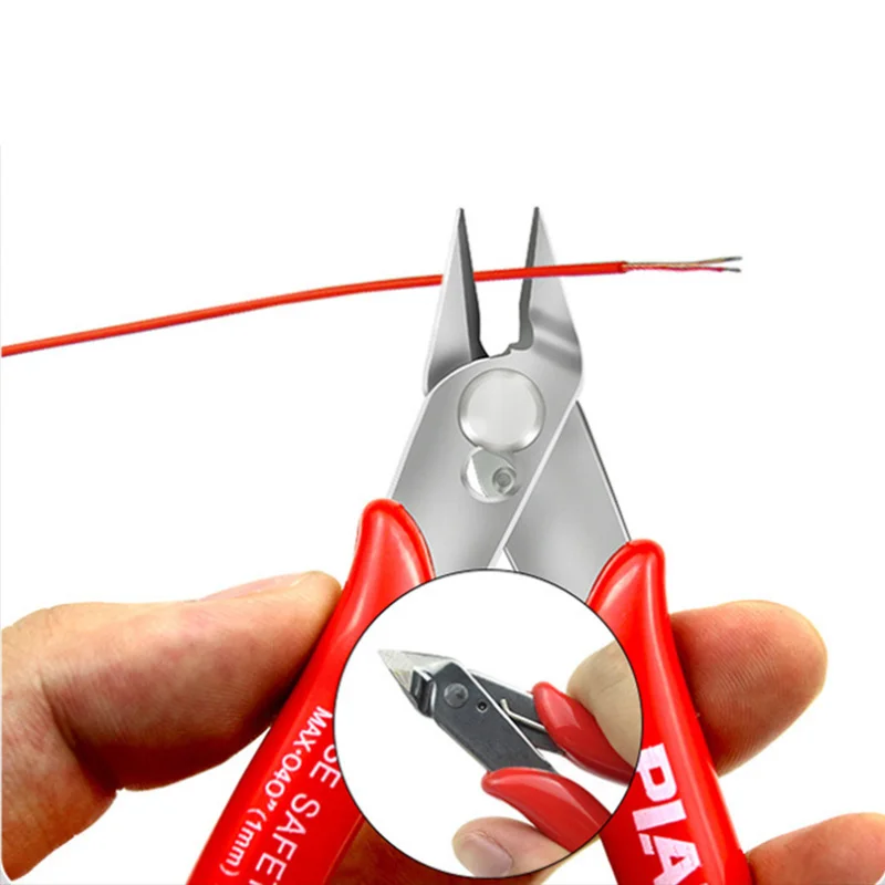 170 Wire Cutter Cutting Pliers Practical Wire and Cable Cutting Flat-nose Pliers DIY Trimmer Bevel Cutter Cable Nipper Hand Tool