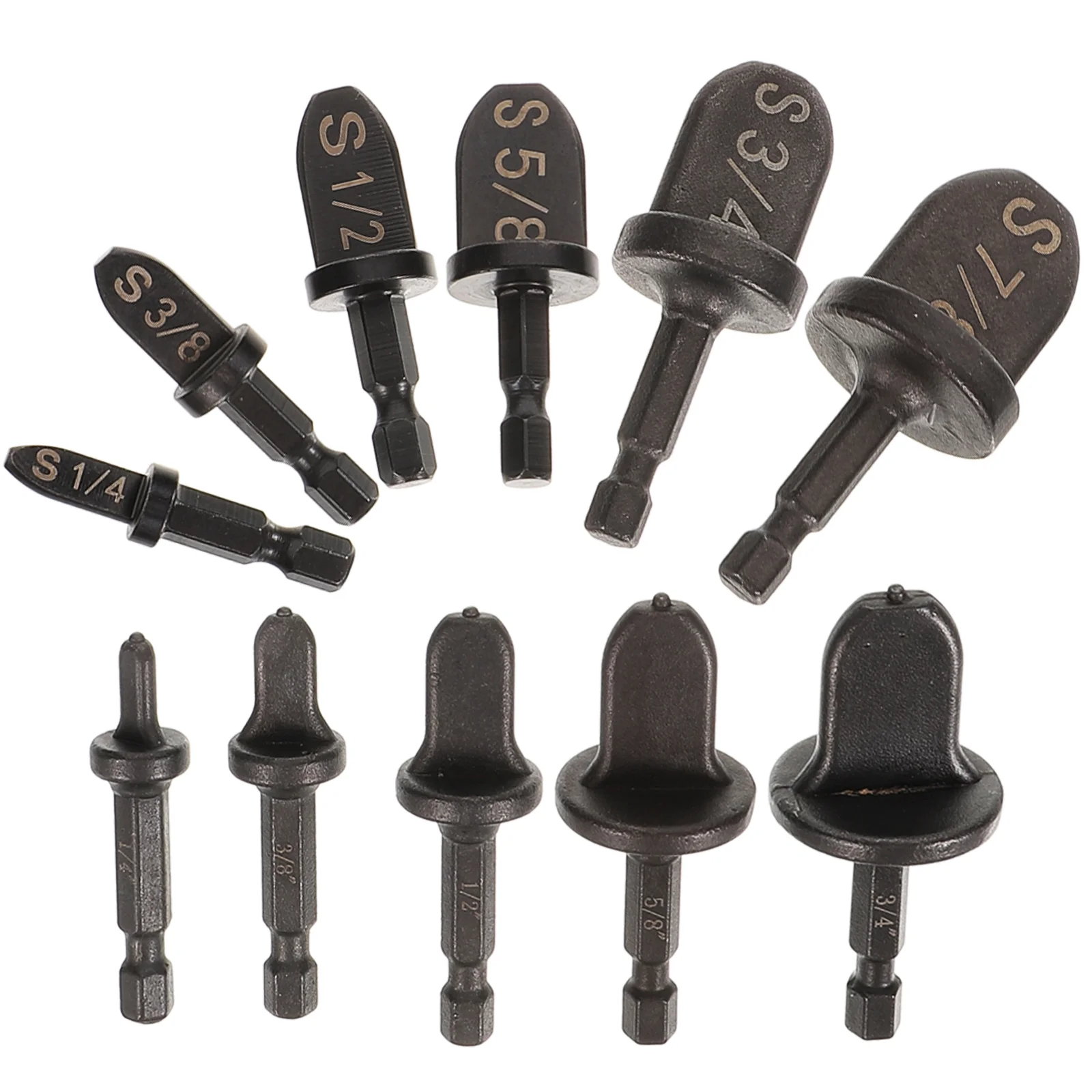 6pcs Swaging Tool Copper Expander Flaring Reamer 11PC Hex Handle Multi Size Air Conditioner Tube Tools