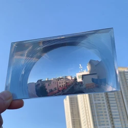 120x75mm Fresnel Anti Peeping Mirror Reducing Lens Reflective Safety Sign Garage ATM Wide Angle Reduce Magnifier Optical Lenses