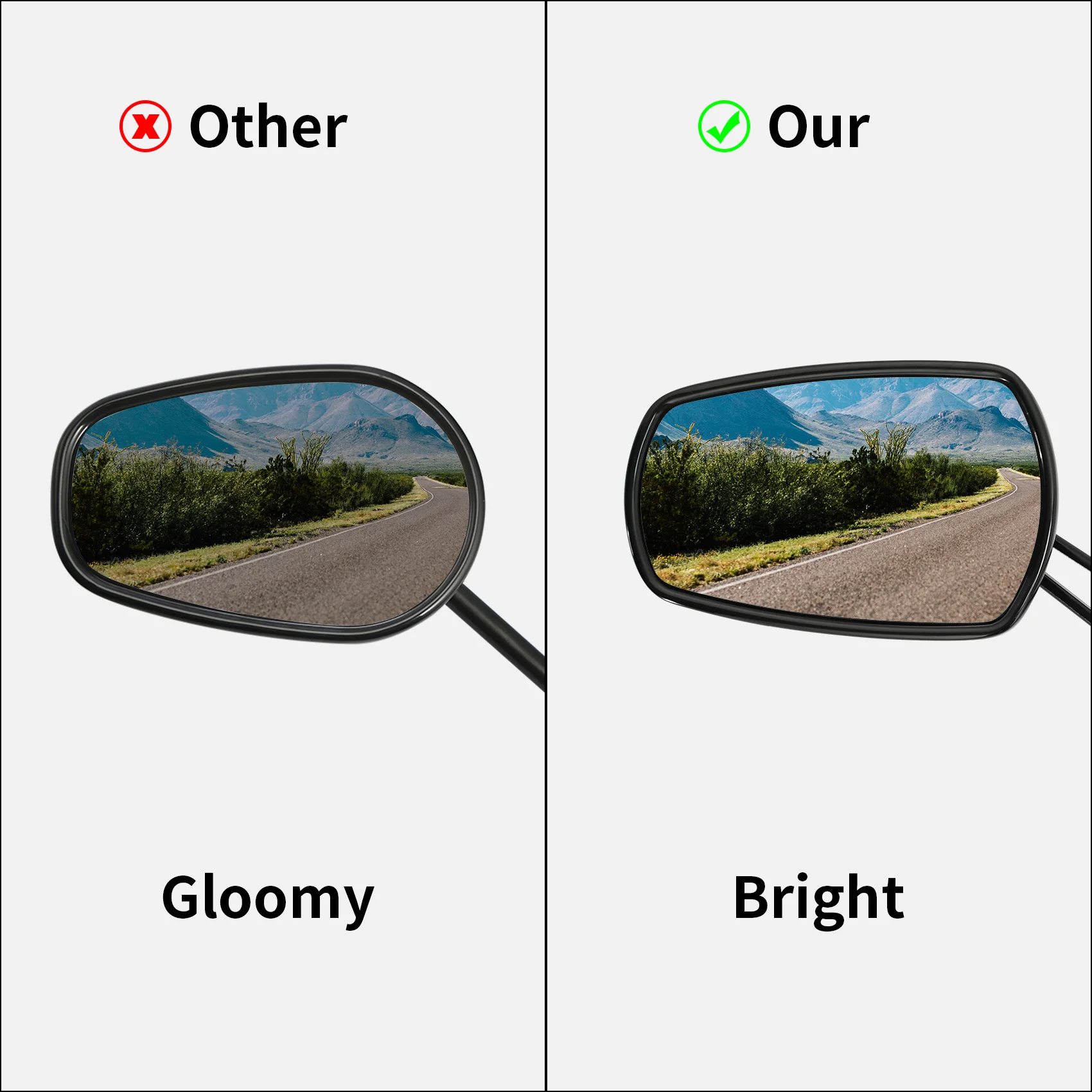 Vivid Black Rear View Mirrors Fit For Harley CVO Road Glide ST 2023-2026 2025 24 Motorcycle Side Mirror