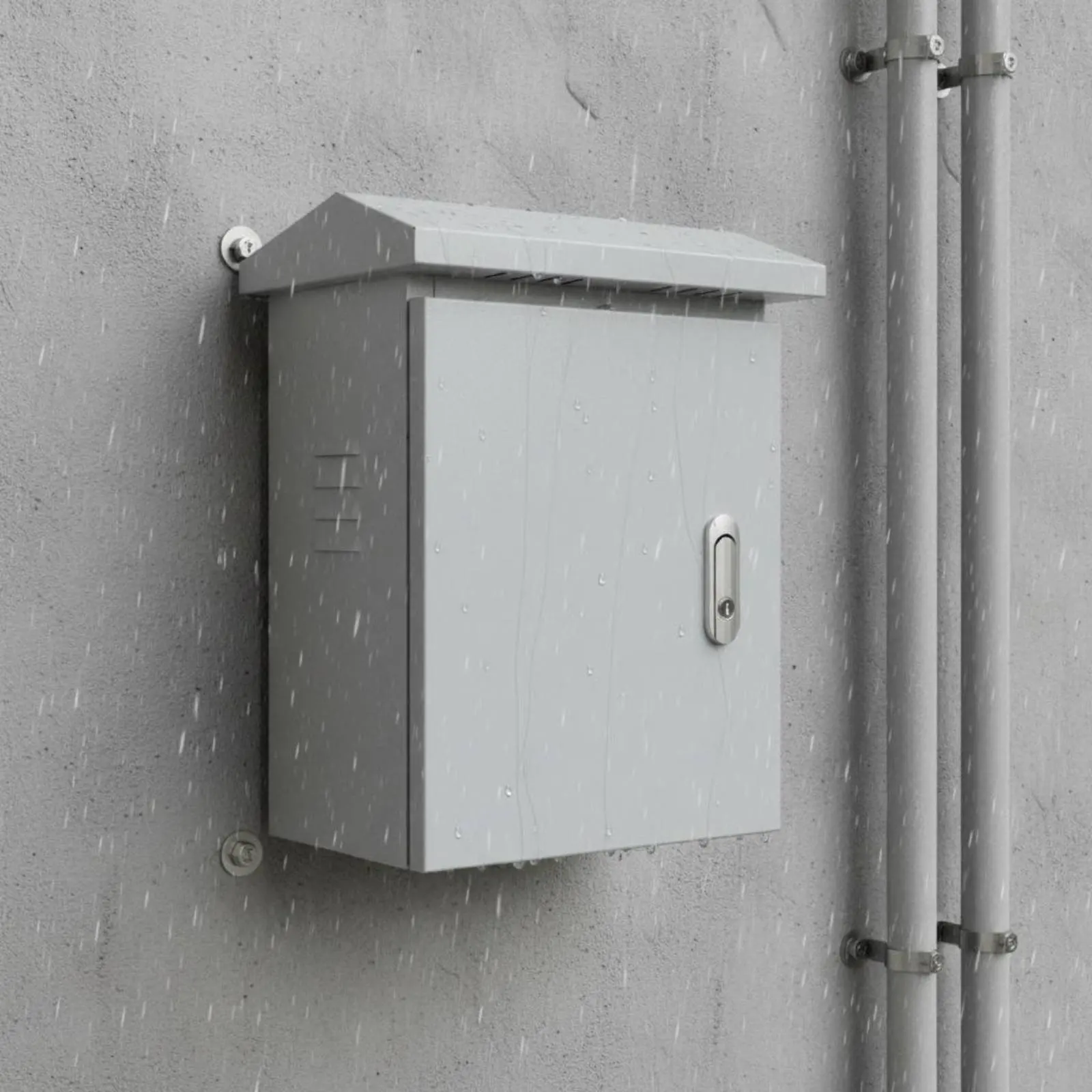 

Rainproof Power Box Anti-Theft Outdoor Electrical Enclosure Waterproof Junction Box Internal Mounting Panel for Rainy Weather