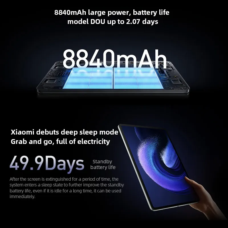 الإصدار العالمي من Xiaomi Pad 6 Snapdragon 870 128GB / 256GB ROM 144 هرتز WQHD + شاشة 11 بوصة 8840 مللي أمبير 33 وات شحن سريع Android 13 تابلت