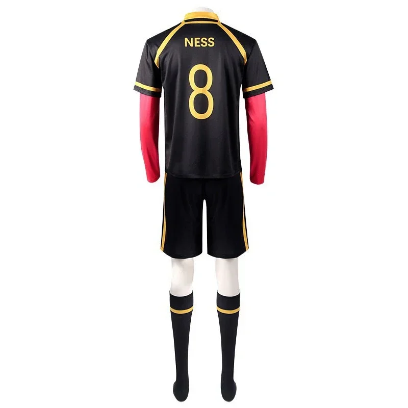 Anime Blue Lock Kaiser Cosplay Costume Red Uniform Wig Bastard Munchen Ness Isagi Yoichi Kurona Cosplay Football Soccer for Men