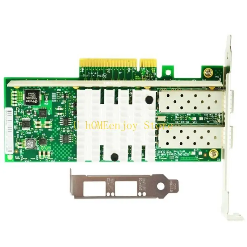 بطاقة الشبكة المتقاربة B0KF Ethernet 82599 رقاقة منافذ مزدوجة PCI-EX8 لـ E10G42BT