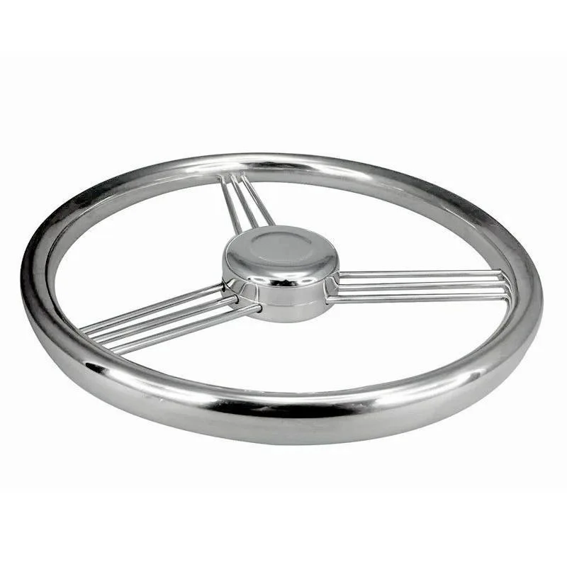 Stainless Steel Marine Steering Wheel, Universal for Yacht Speedboat Hydraulic & Mechanical Helm System, Boat Hardware Accessori