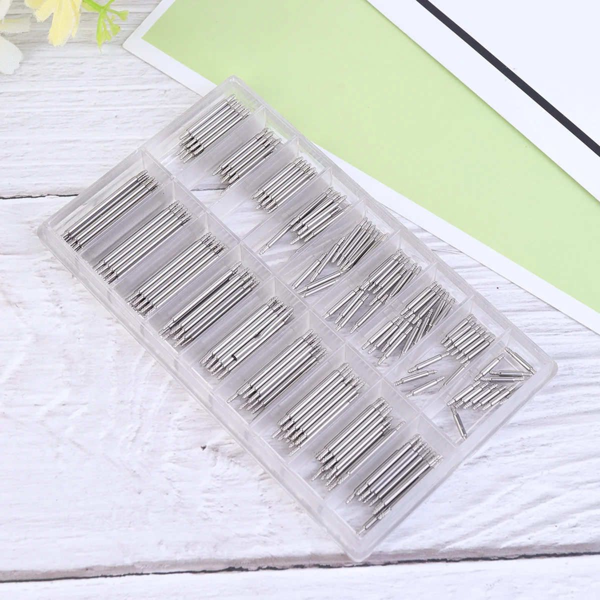 

216Pcs Watch Band Repair Tool Professional Metal Kit for Removing Spring Bars Links Pins 8Mm-25Mm Home Watchmaker Use Watch Band