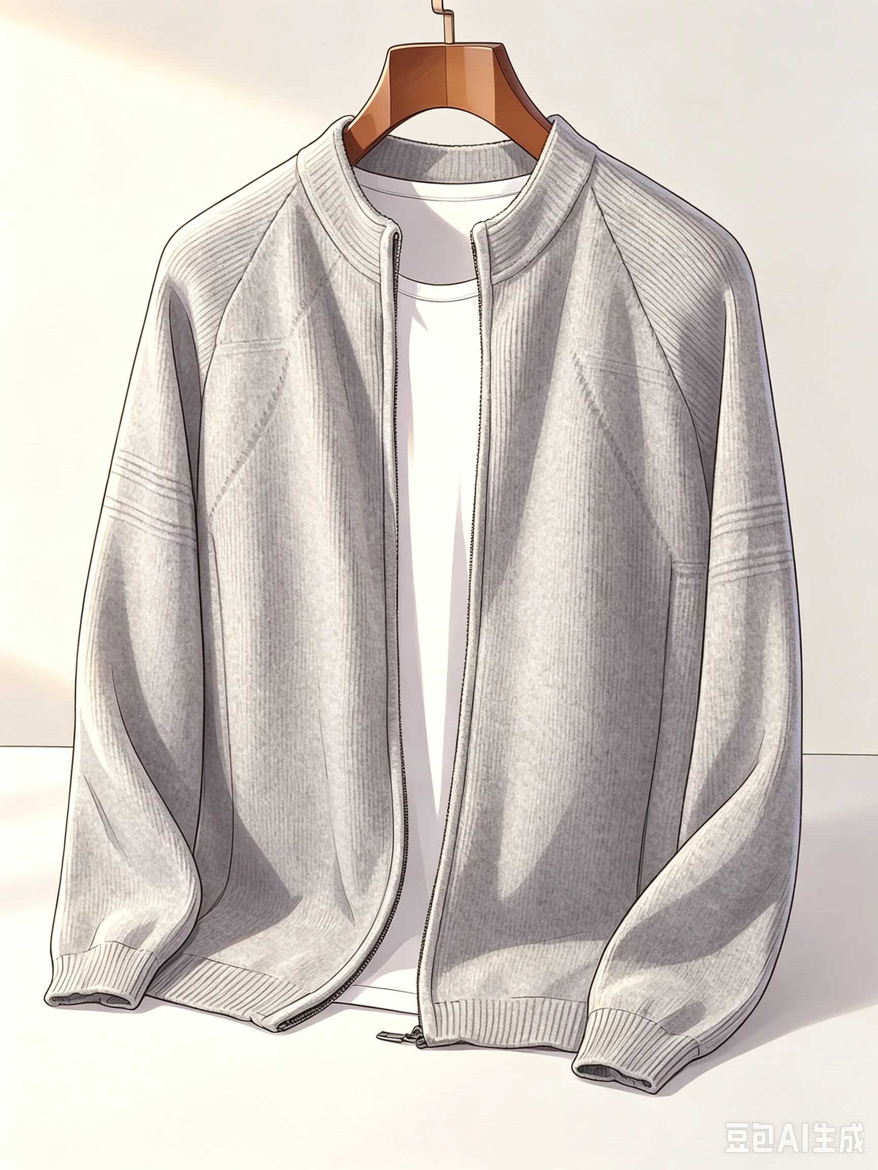 Men's Cashmere Zipper Cardigan Autumn Winter 100% Merino Wool Sport Sweater Soft Warm Knitted Tops Thick Jacket Casual Kniwear