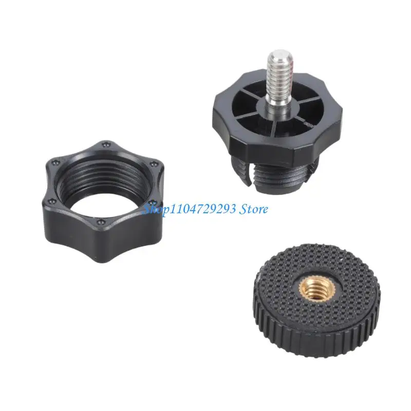 

Y2GD Plastic Ball Head Adapter 17mm Socket to 1/4-20 Screw Head for Tripod Accessory
