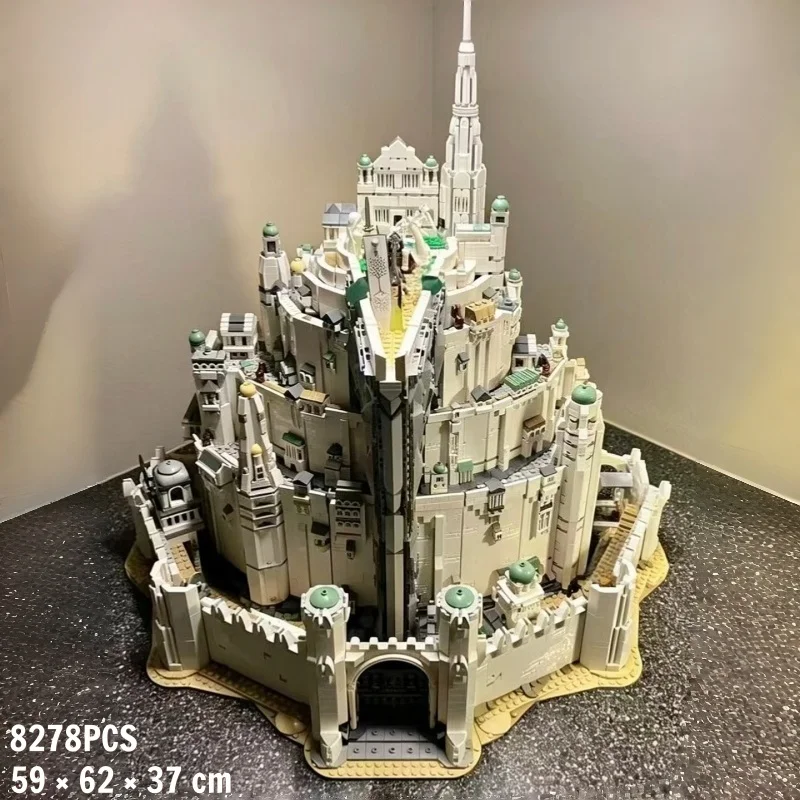 8278PCS Massive Medieval Citadel Building Blocks Set Complete Wall & Tower Structure DIY Assembling Architectural Display Model