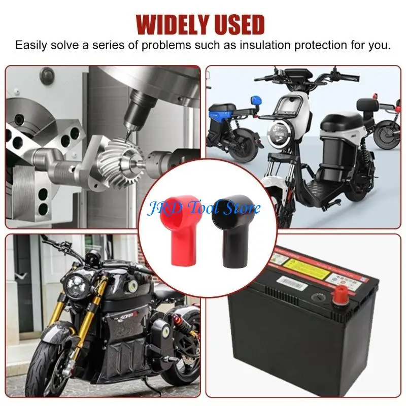 A2UD Vehicle Battery Terminal Cover Protector Easy Installation PVC Insulation Guard