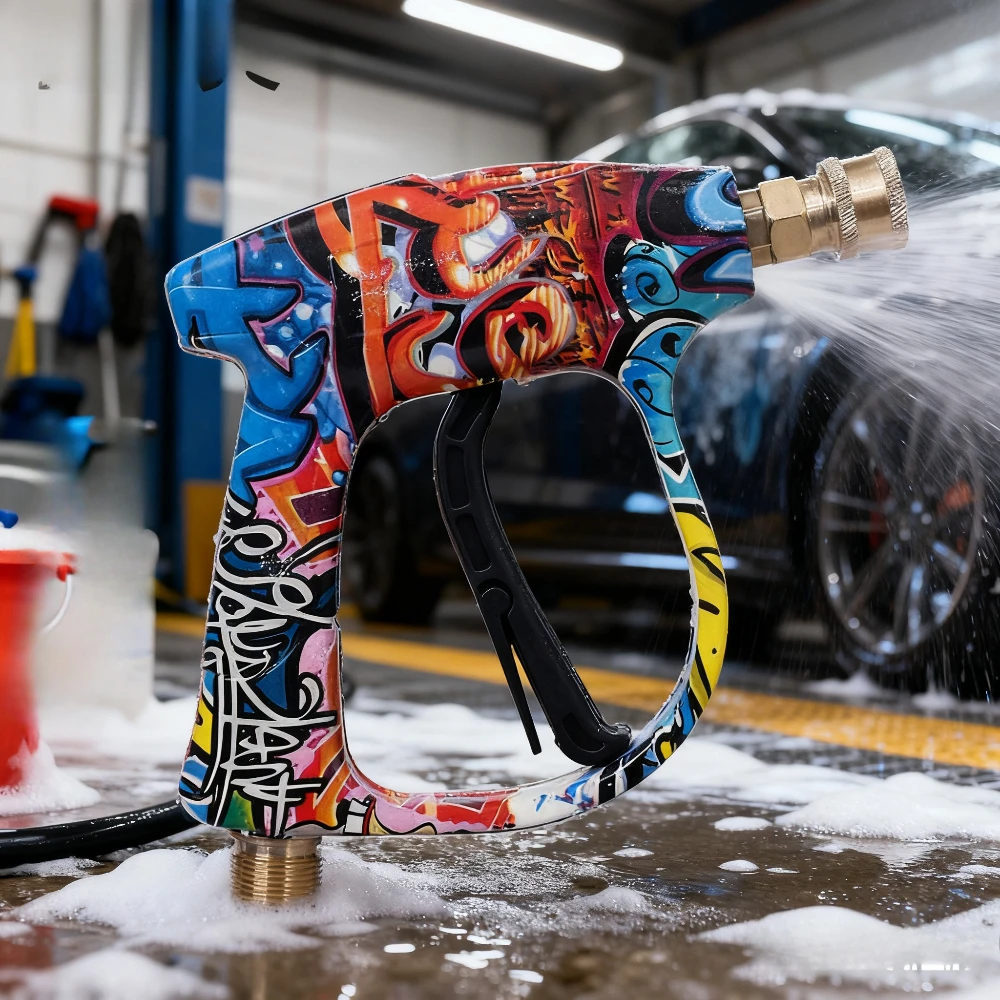 高圧洗浄機洗車水鉄砲5色ノズル扇形新塗装高圧水鉄砲