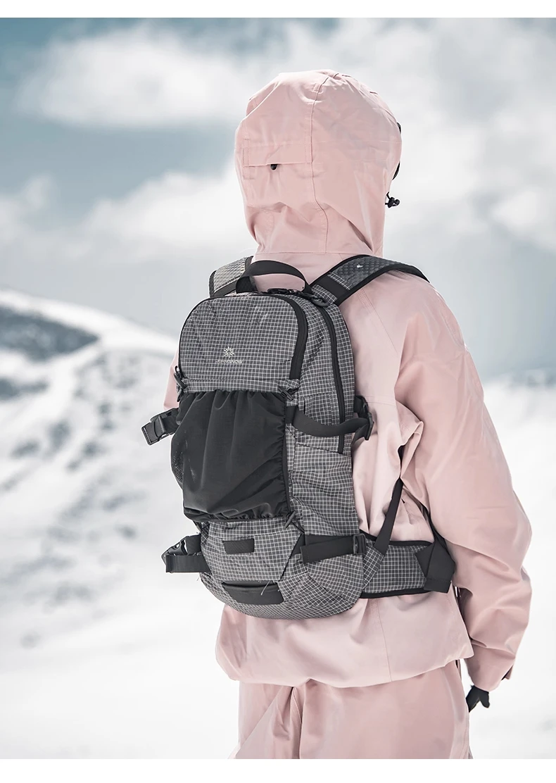 John Snow Ski-Touren-Rucksack für Herren und Damen, leichter Tagesrucksack zum Snowboarden, Rückenland, Skifahren, Wandern und Bergsteigen – Detail 13