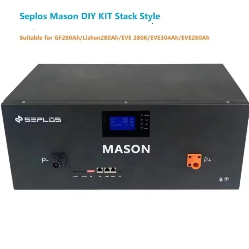 2025Off-grid Solar System Box Load Power 5KW 10KW 15KW 48v 200AH 300AH Lifepo4 Battery Seplos Mason 280 BMS BOX DIY Kit view 3