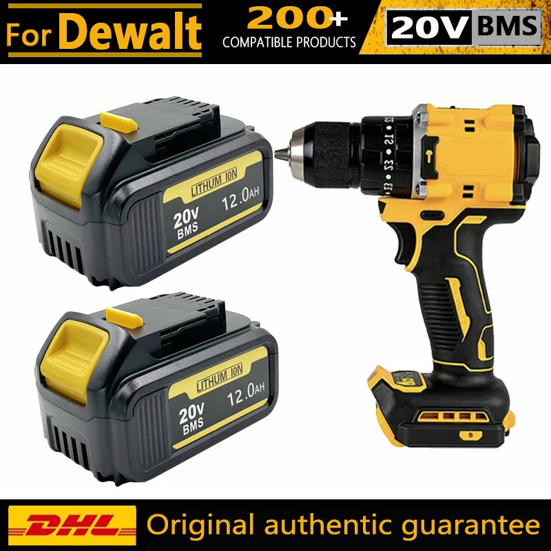 

Аккумулятор DeWALT 20В/18В 6.0Ач 8.0Ач 12.0Ач MAX FlexVolt для DCB200 DCB206 DCB606 DCB205 DCB206 DCB209 DCB182 для электроинструментов