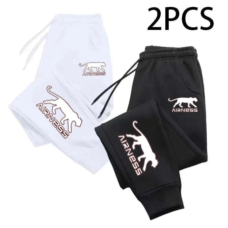 

2025 autumn/winter 2-piece printed sports pants for men and women, suitable for outdoor fitness, running, cotton pants, casual s