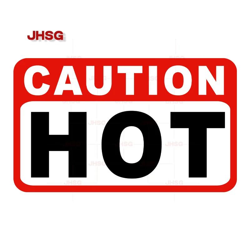 

Warning for High Temperature Safety, Waterproof Vinyl PVC Sticker