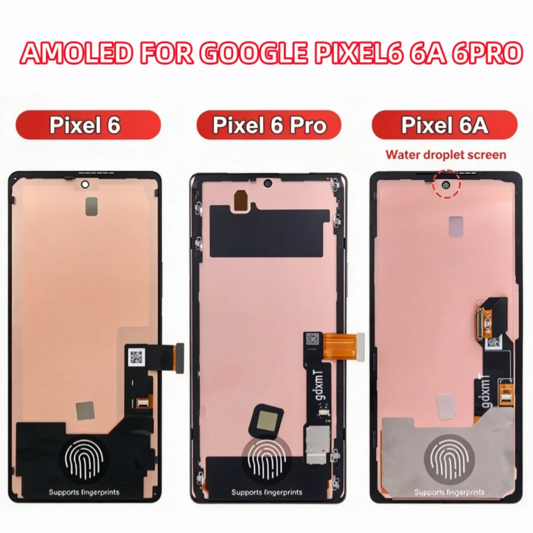 Original For Google Pixel 6 Pixel 6A Original Screen LCD Display Touch Screen Digitizer AMOLED for Google Pixel 6Pro