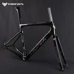 TRIFOX Official Carbon Road Bike Frameset  960g Superlight 700 x 25C V Brake Quick Release DI2 / Mechanical Racing Bicycle Frame