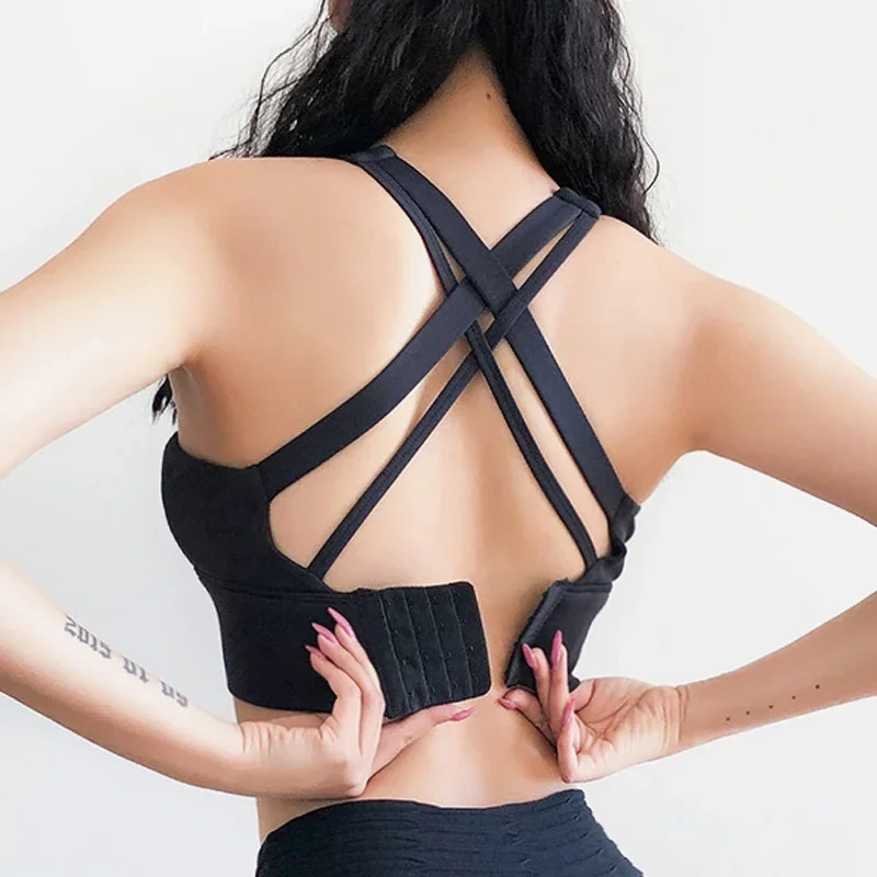 SEXY Mesh Sports Bra Fitness Underwear Yoga Crop Tank Top HOT Girl Vest Athletic Shockproof Shirt Running Sportswear