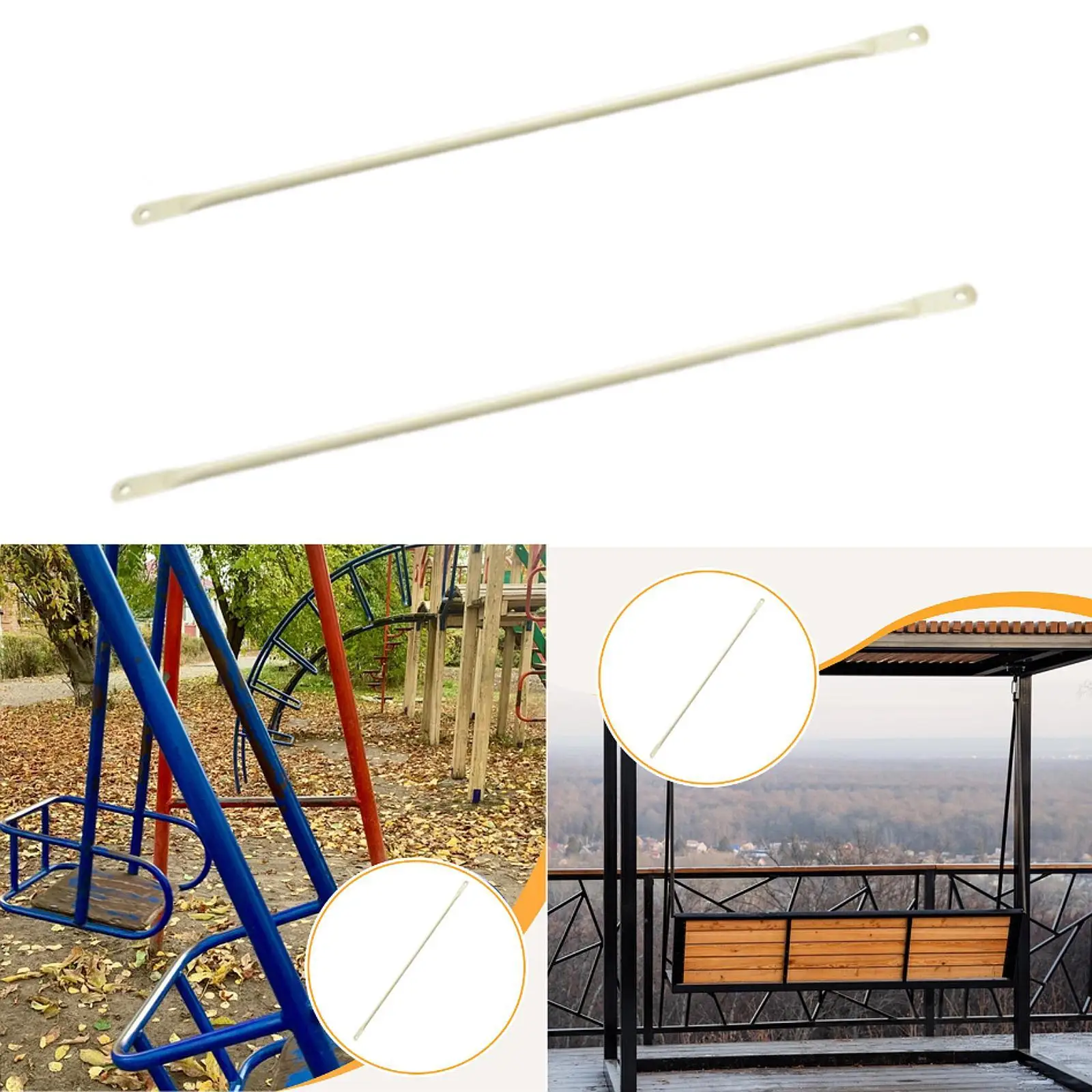 Durable Metal Swing Arm Support Rod for Outdoor Hanging Swing Sets Playground and Garden Swing Accessories