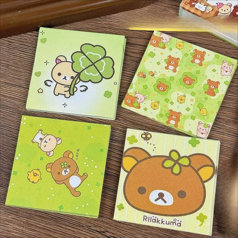Rilakkuma Haftnotizen, neues kreatives, niedliches und Cartoonartiges Notizbuch, perfekt für Studenten, hochwertig, tragbar, dickes Haftnotizblock. – Detail 2