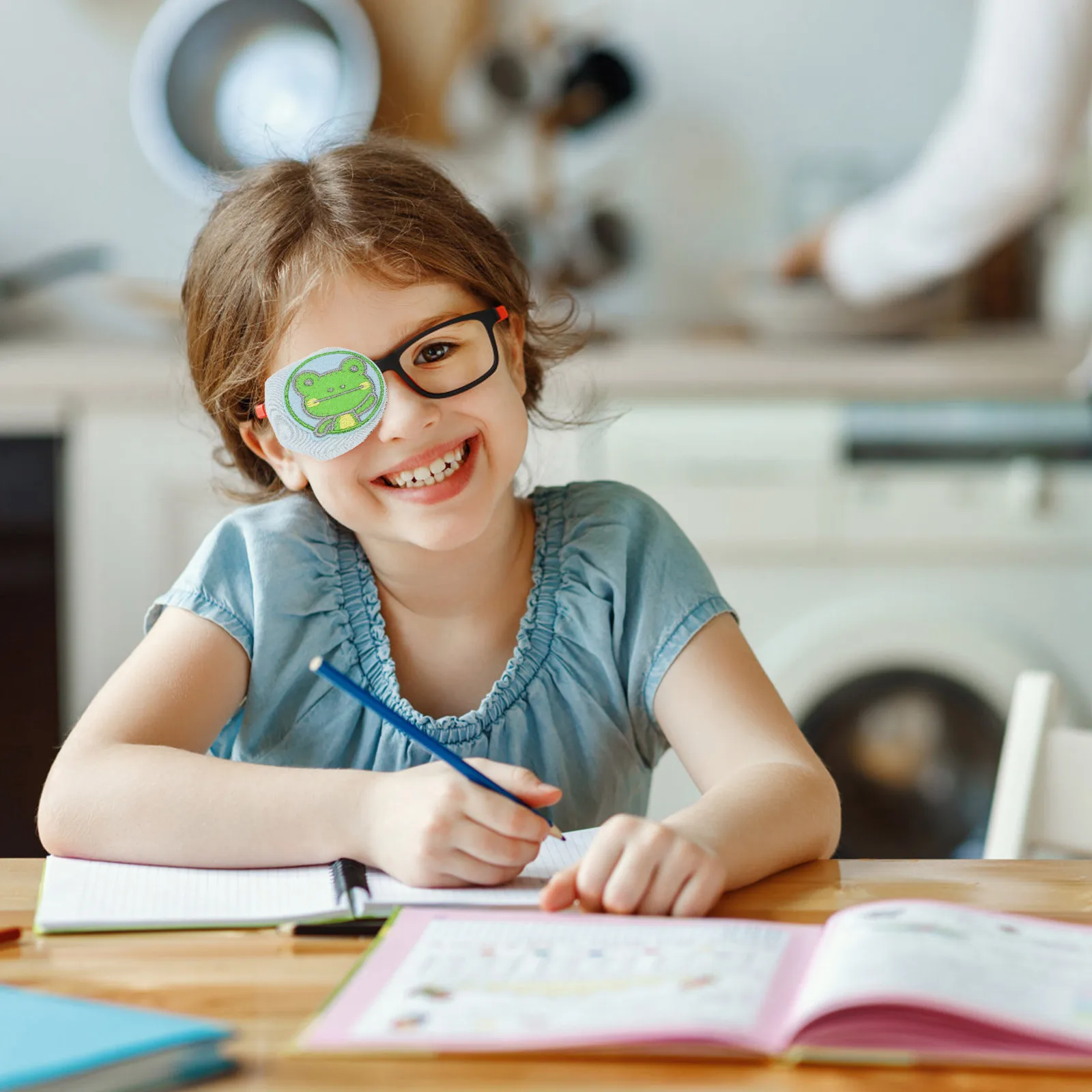 

Single for Glasses Kids Amblyopia Lazy Eye Cartoon Cotton Strabismus Correction Health Care Eye Patch For Glasses Tool
