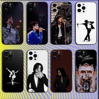 Music Michael J-Jackson Phone Case For iPhone 16,15,14,13,12,11,Pro,X,XS,Max,XR,Plus,Mini Soft Black Cover
