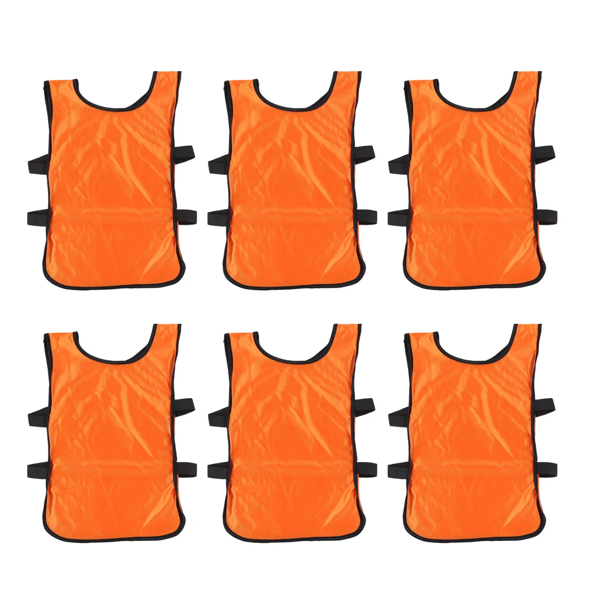 Gilet d'entraînement Orange, 6 pièces, léger et respirant, gilet de Football pour vêtements de sport, vêtements d'entraînement