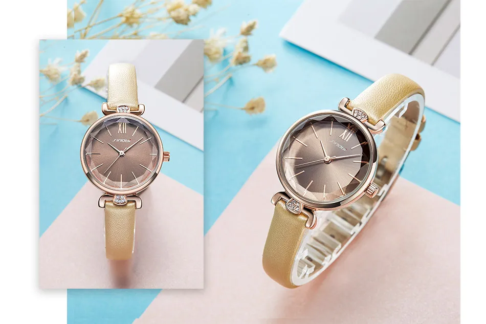 

ZML Ladies Watch Women's Watch Mirror Belt Watch Casual