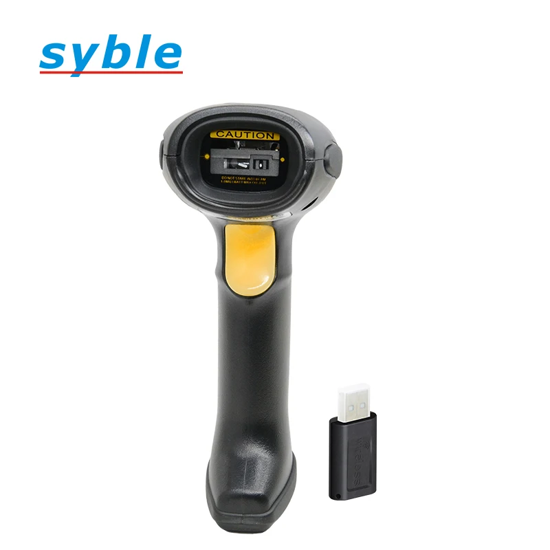Syble XB-918RB Wireless 1D Barcode Scanner with Stand Automatic Sensing Scanning CCD Image Sensor Bar Code Reader for Store