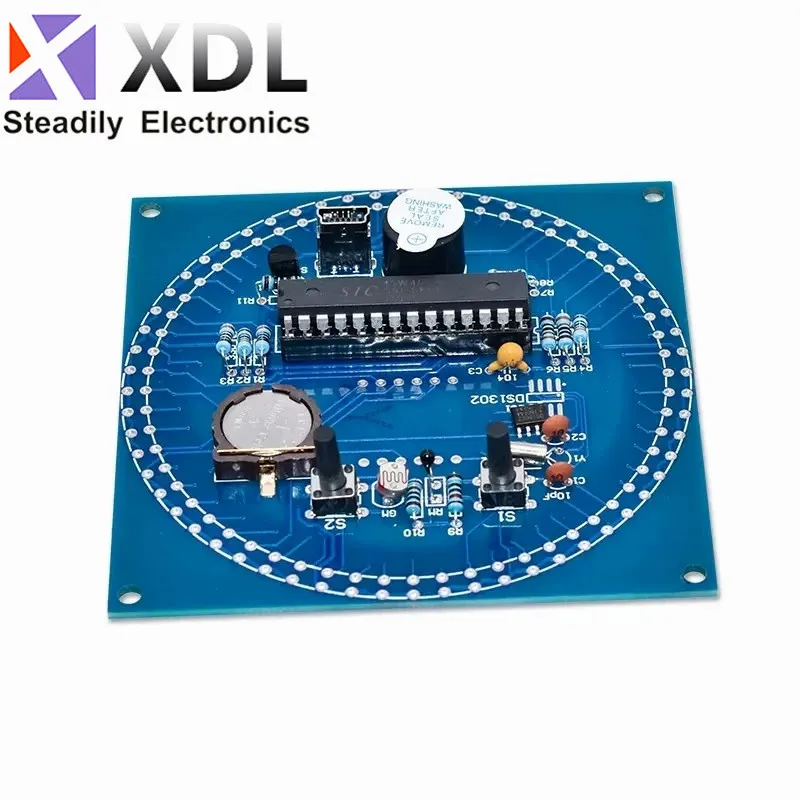 DS1302 Rotating LED Display Alarm Electronic Clock Module DIY KIT LED Temperature Display for arduino