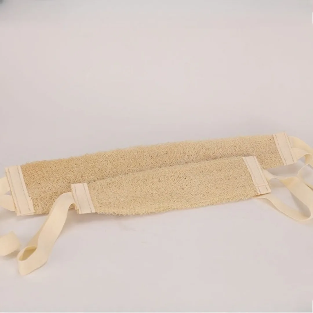 1pcs Natural Loofah Soft Exfoliating Body Scrub Bath Shower Spa Massage Bath Brush Scrubber Sponge Back Strap Skin Cleaning Tool