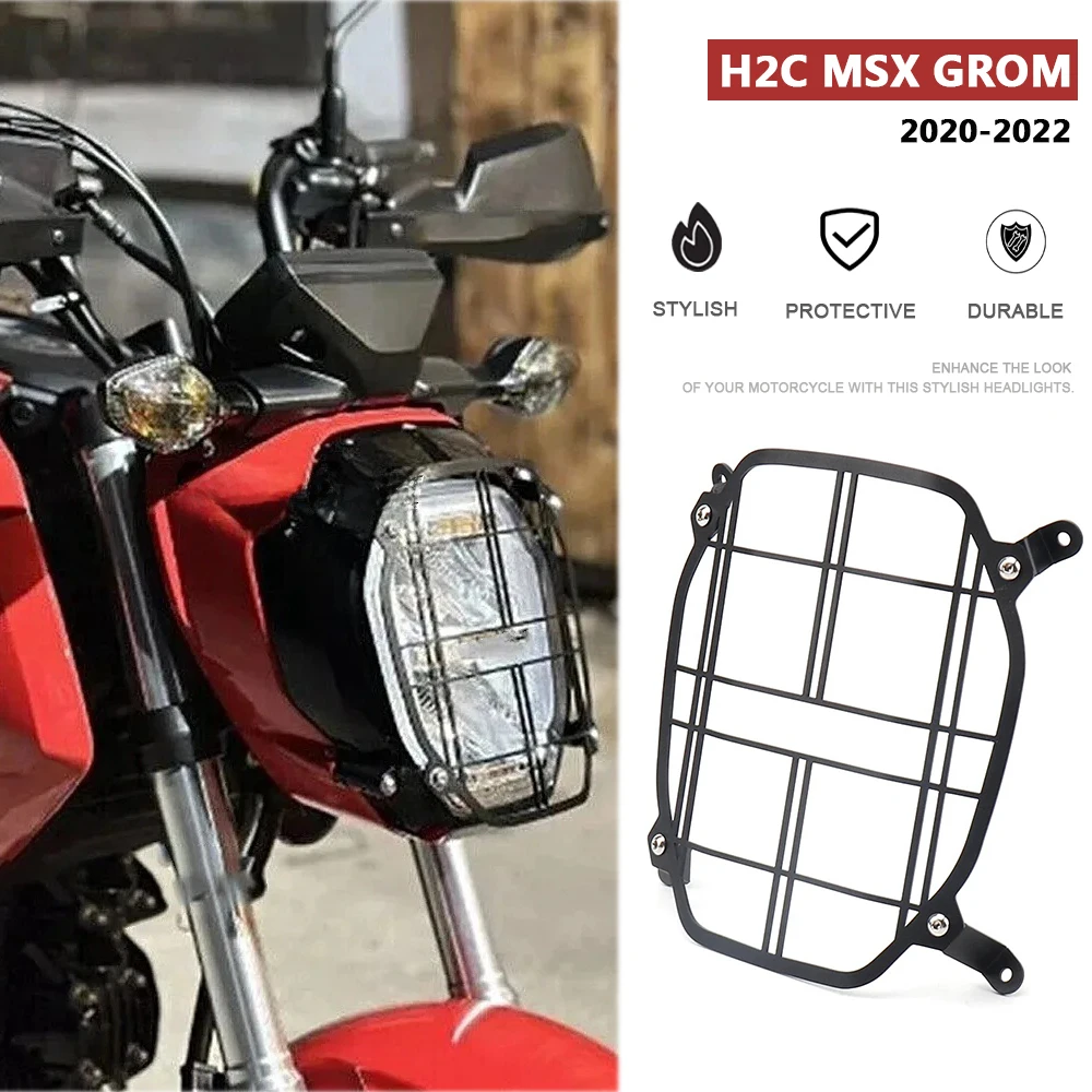 

For Honda H2C MSX GROM H2C Msx Grom 2020 2021 2022 Motorcycle Accessories Headlight Guard Grill Cover Headlamp Protector