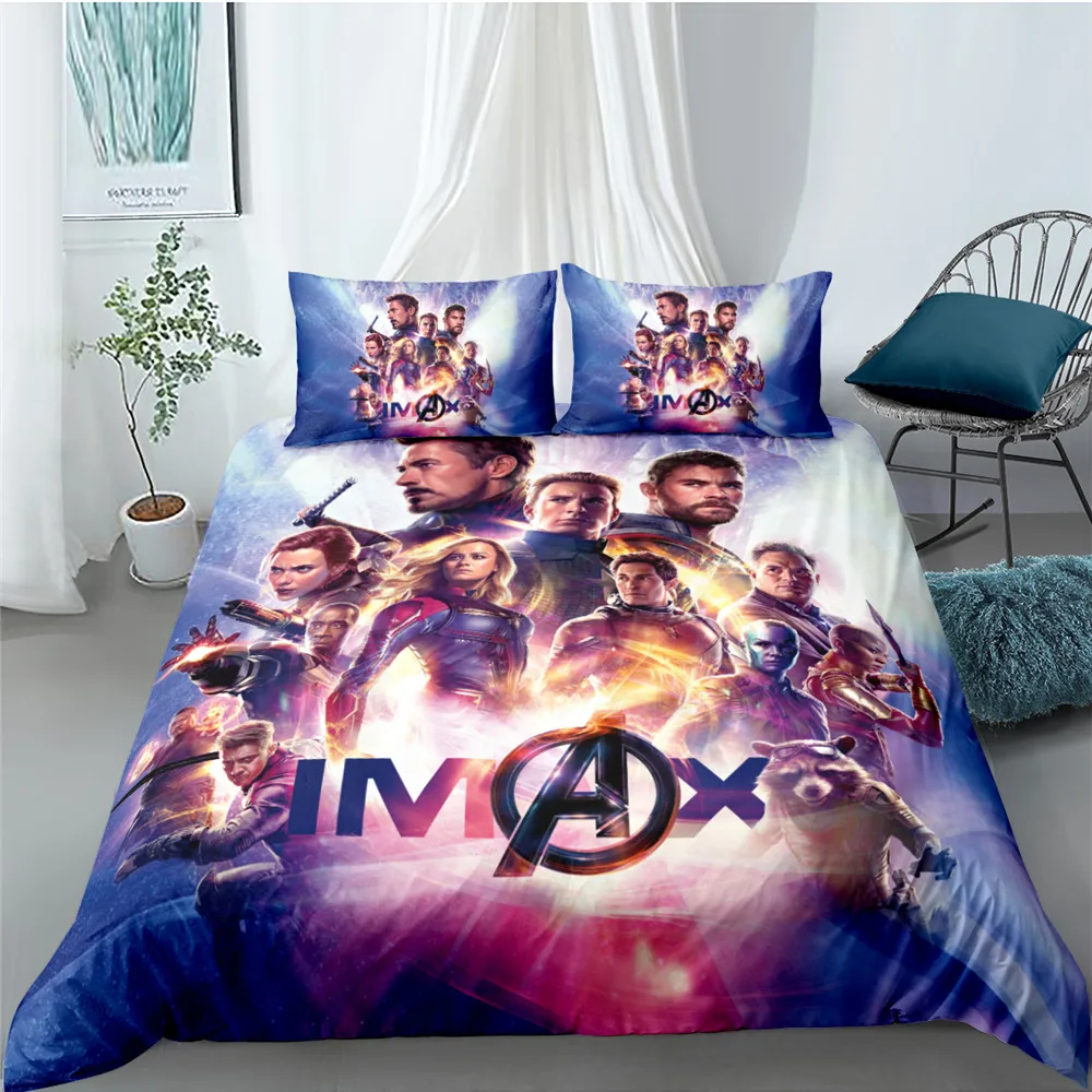 Disney The Avengers Bedding Sets for Children,Duvet Cover Sets,Superman Quilt Cover Pillowcase,Children Present Gift