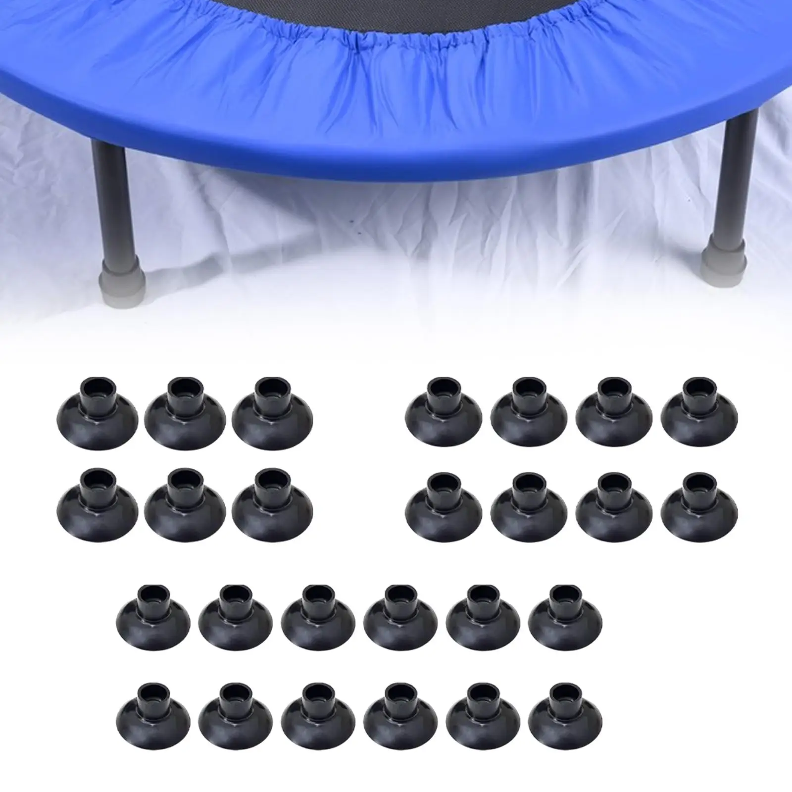 Trampoline Leg Caps Trampoline Enclosure Pole Caps,Suction Cup,Table Mute Feet Pedestals Replacement,Foot Covers for Jump Bed