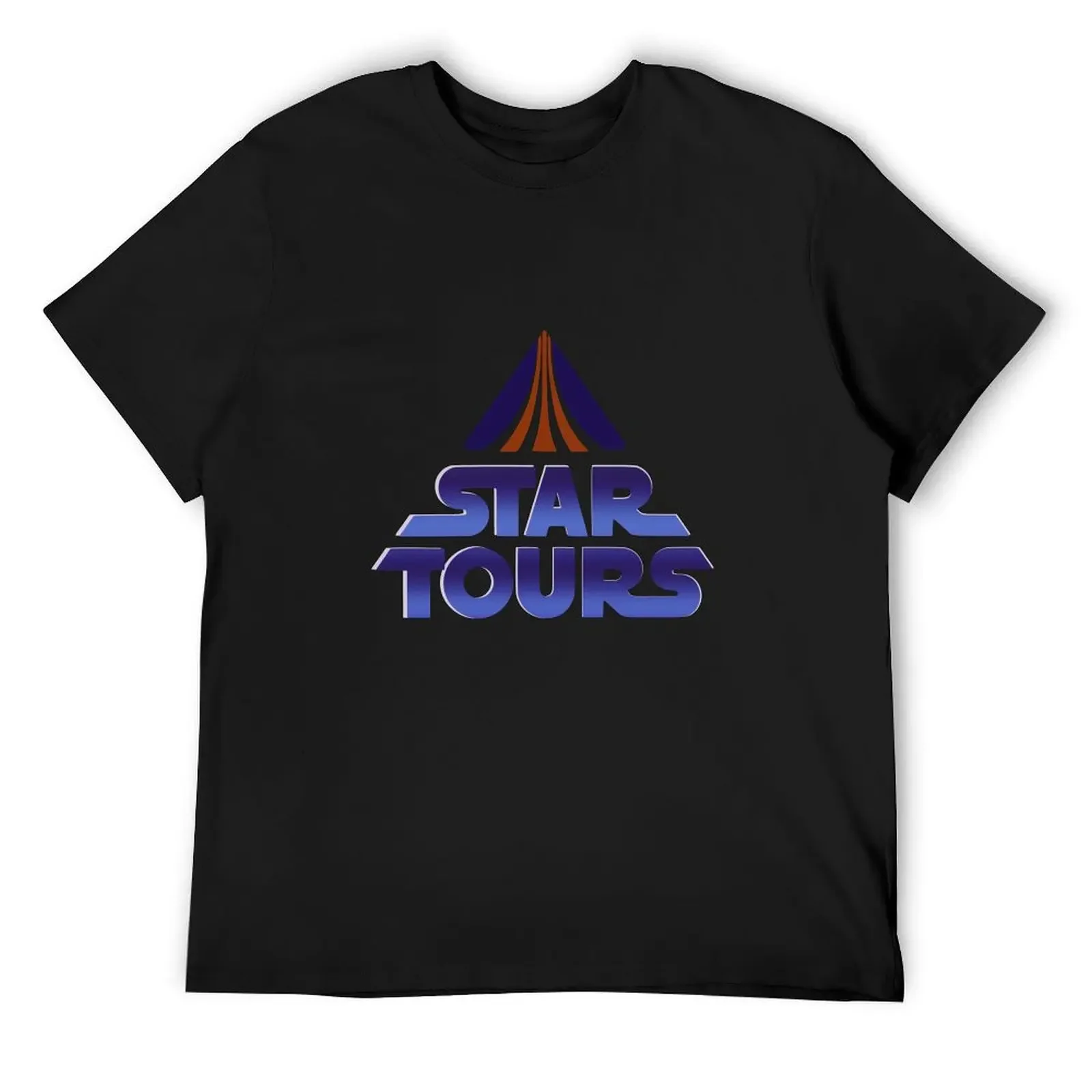 STAR TOURS Monitor/screen logo T-Shirt summer top oversizeds tops hippie clothes mens champion t shirts