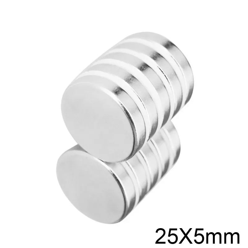 25x5MM Round Powerful Strong Magnetic Magnets 25*5MM Neodymium Magnets Disc 25x5 Rare Earth Magnet 25*5