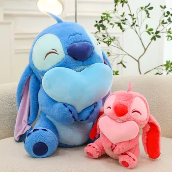 30CM Neue Disney Plüsch Puppe Umarmt Herz Stich Weiche Plüsch Spielzeug Lilo Sofa Kissen kinder Geburtstag Geschenk Kawaii zimmer Dekoration