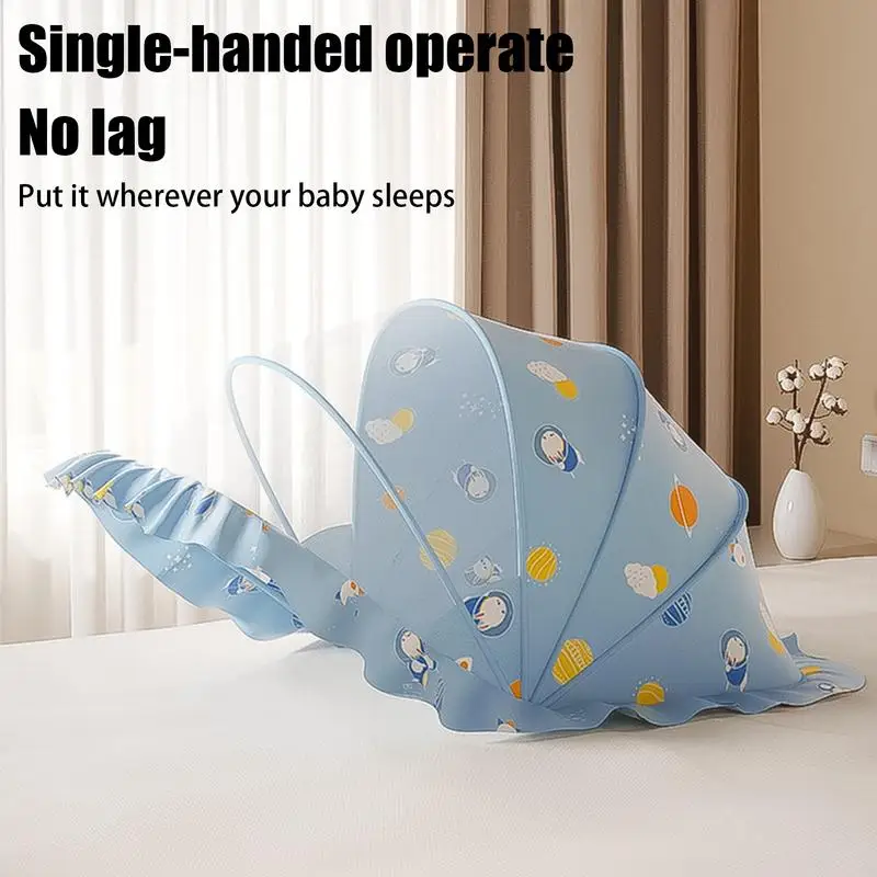 

Baby Crib Tent Folding Baby Crib Net Tent Bite-Proof Netting Portable Canopy Breathable Children Supplies For Kids Travel Home