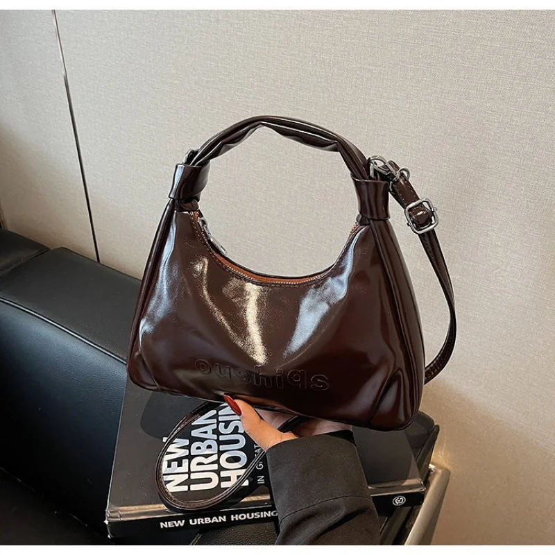 

Classic Elegant Ladies Shoulder Bag Leather Women's Handbag By Famous Desinger Luxury Brand Popular