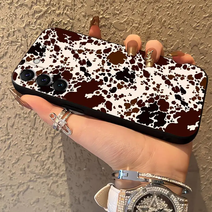 Cow Spotted Cow Pattern Funda Phone Cover Case for Samsung Galaxy S26 Ultra S20 Ultra Note 20 8 9 10 S24 S23 S21 FE S25 Plus S10