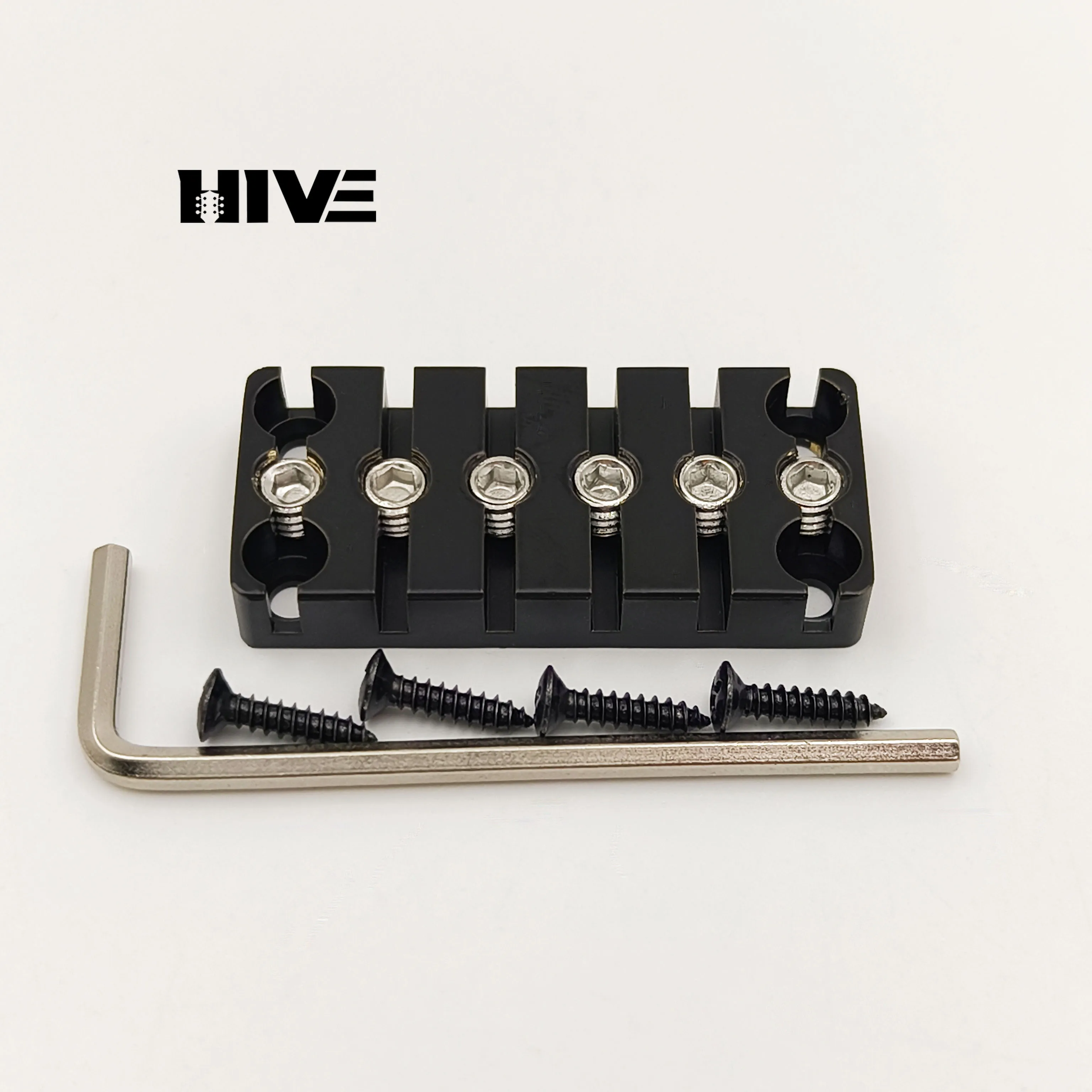 Precision Copper Headless Guitar String Lock 6-string Headless Guitar Bridge Guitar Rest Suitable