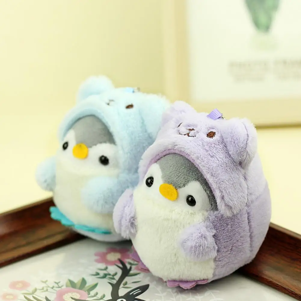 Penguin Doll Pendant Plush Stuff Toy Cartoon Animal Keychain School Bag Shoulder Bag Decoration Pendant Keyring Key Holder