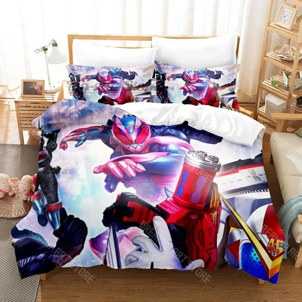 3D Printed Kamen Rider REVICE Bedding Set for Boys Girls Duvet Cover And Pillowcase Twin Queen King Full Single Double Sizes