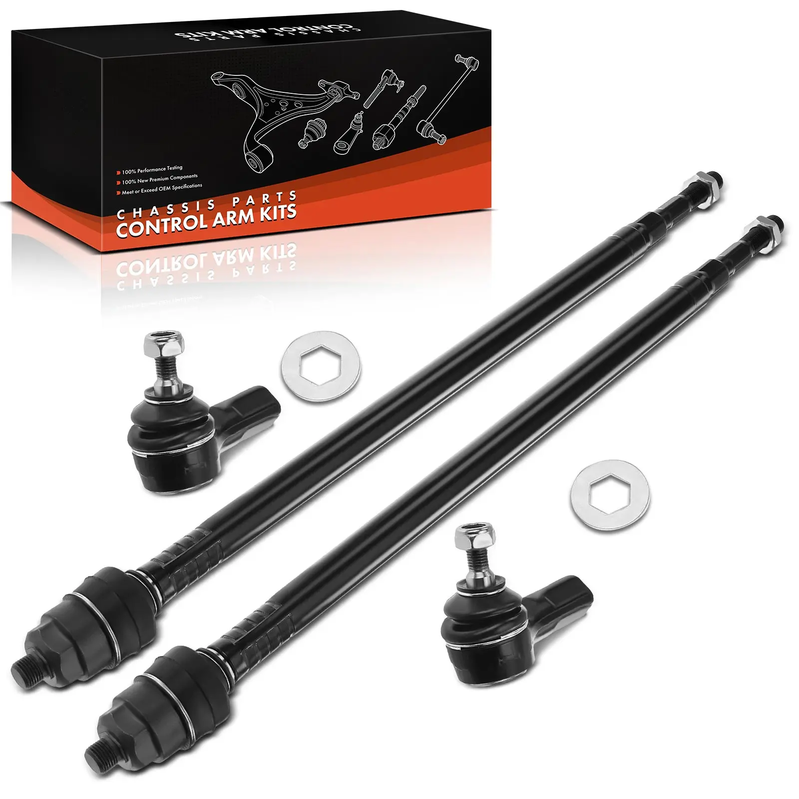 Frankberg 4-teilig Querlenker Satz Vorderachse außen für Honda CR-V II RD 2001-2007 SBES3581 53541S7A003 EV80383 53521S9A003