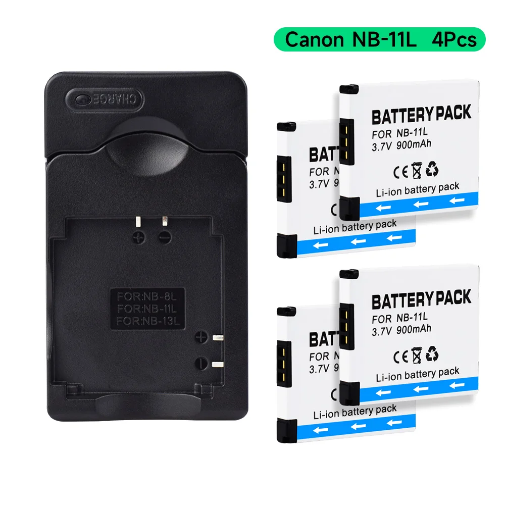 NB-11L NB 11L NB-11LH Digital Camera Battery + Charger for Canon PowerShot A2400 A2500 A2600 A3400 A3500 A4000 IS