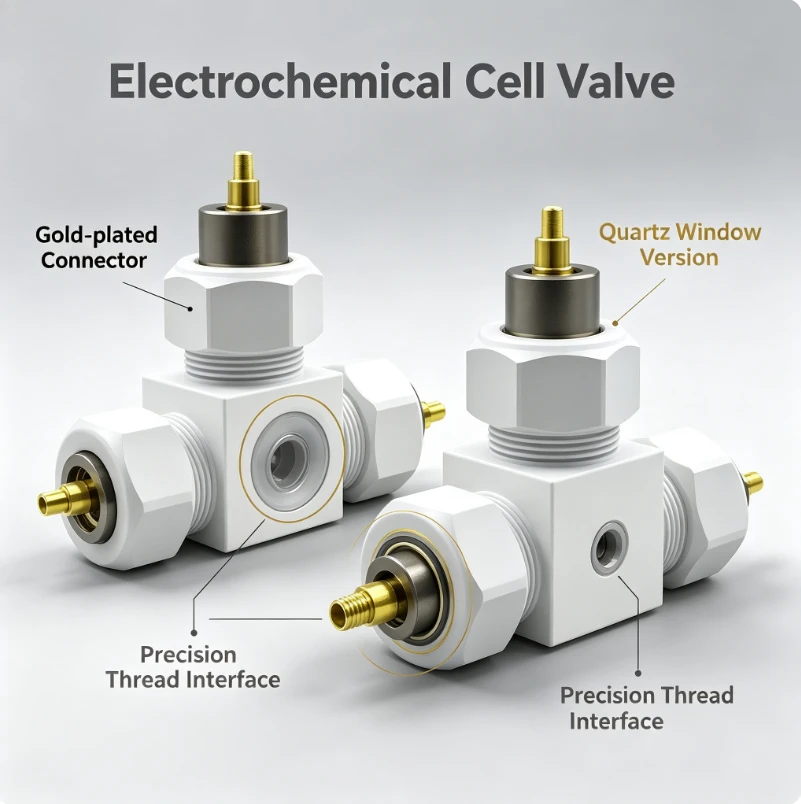 Analog Battery Mold Three Electrode Device Titanium Alloy High Purity Molybdenum Electrochemical Cell Lab Research EIS Testing