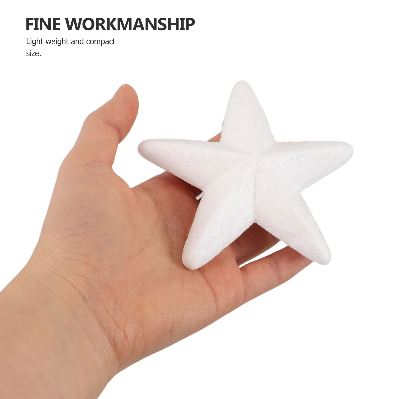 

20Pcs White Craft Foam Stars DIY Kit for School Projects and Holiday Decorations Foam Stars Star Crafts for Kids