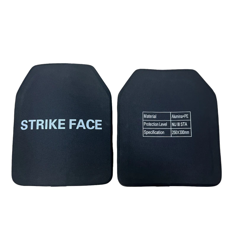 Ultra-Light 2.15kg Tactical Plate 25x30cm - Alumina Ceramic & UHMWPE Composite Body Armor NIJ Level III