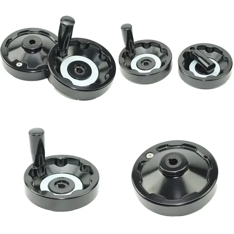 for Customizable Inner Hole Black Bright Bakelite Handwheel  Mechanical Operation Control